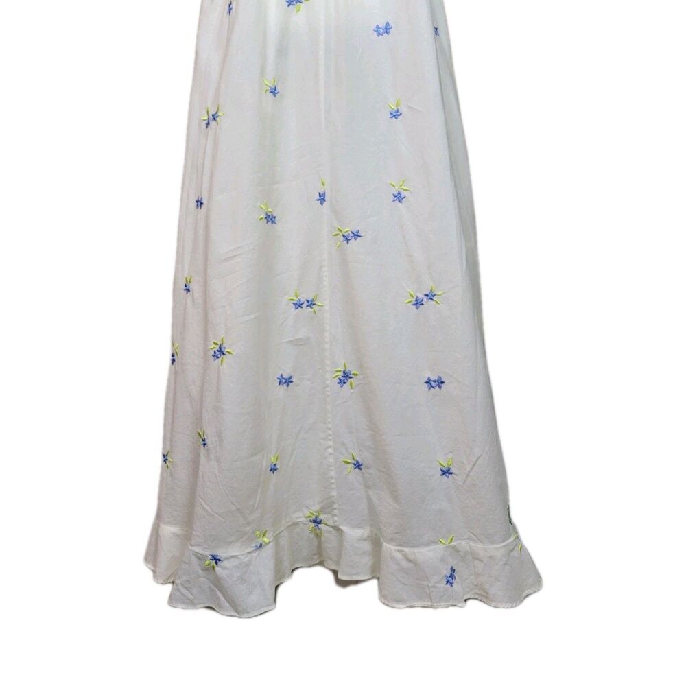 Y2K Victorias Secret Floral Long Slip Dress Large Cottagecore Coquette Prairie - Picture 9 of 16